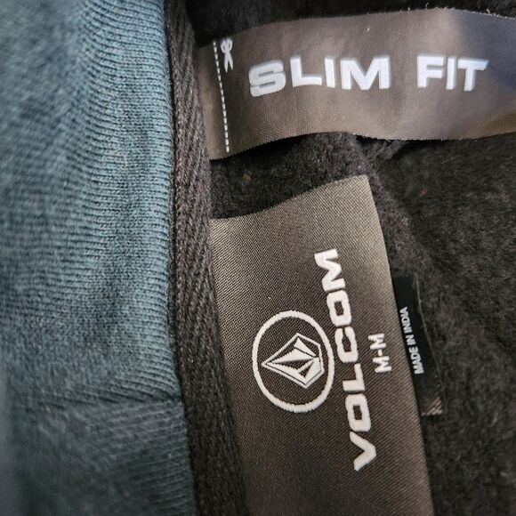 Volcom Forzee Hoodie Mens Med Black Pullover Slim Fit  school outdoor - Picture 5 of 12